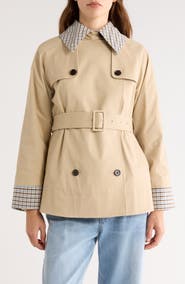Rails Lucien Belted Crop Trench Coat