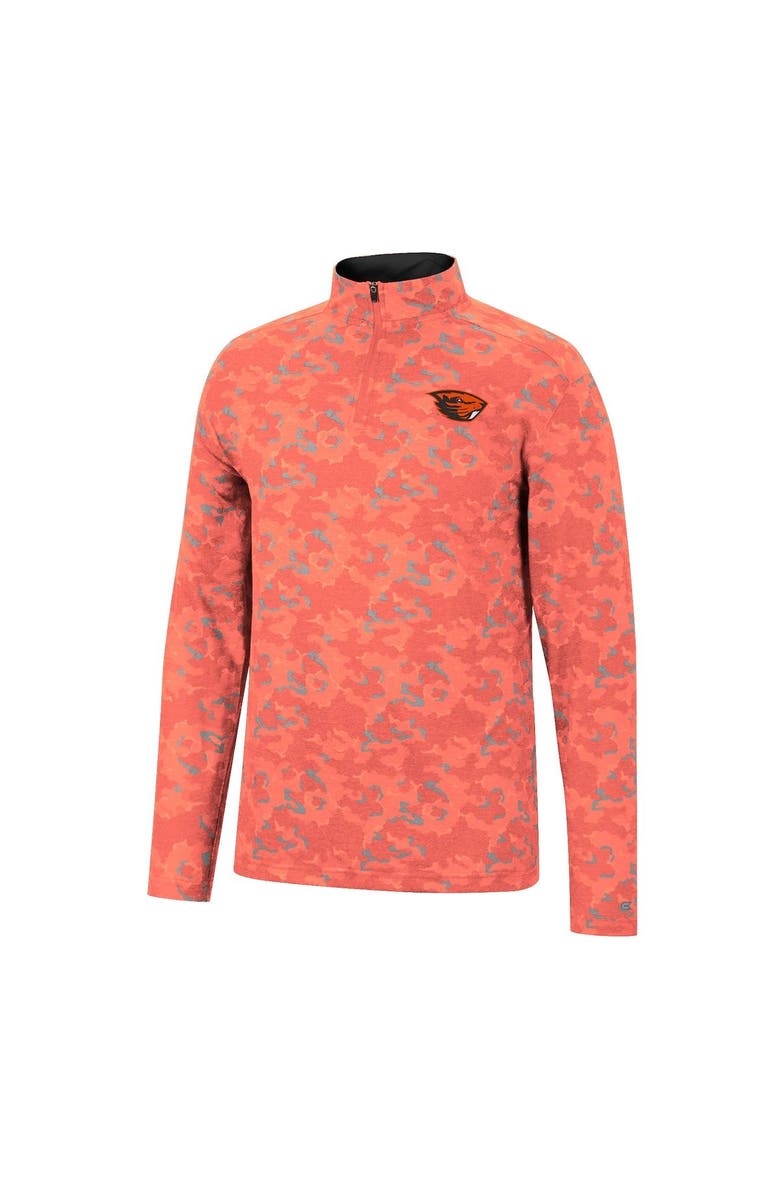 COLOSSEUM Men's Colosseum Orange Oregon State Beavers Tivo Quarter-Zip Jacket, Alternate, color,
