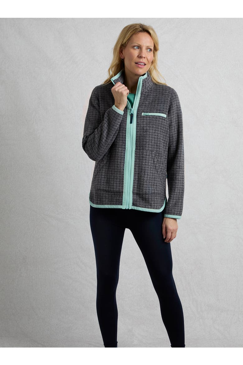 Tilly 1/4 Zip Grid Fleece, Alternate, color, Navy