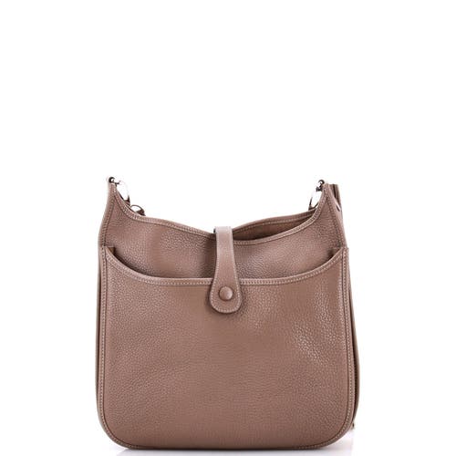 Pre-owned Hermes  Hermes Evelyne Bag Gen Iii Clemence Gm In Brown