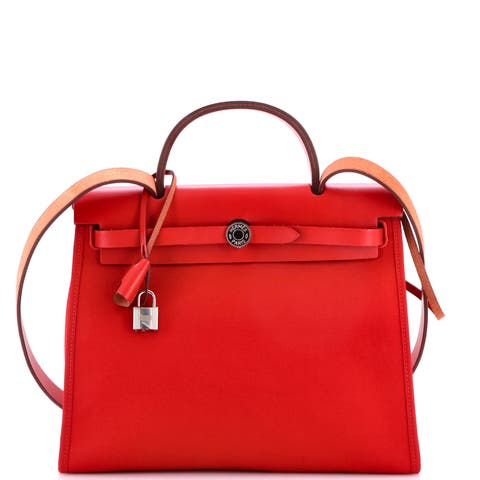Herbag Zip Leather and Toile 31