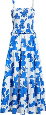 SUGARLIPS Lindsy Smocked Sleeveless Maxi Dress