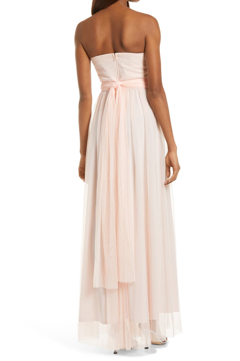 Christina Convertible Tulle Gown, Alternate, color, BLUSH PINK