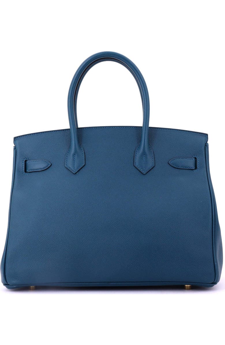 Pre-Owned Hermes Birkin Handbag Blue Epsom with Gold Hardware 30, Alternate, color, Colvert