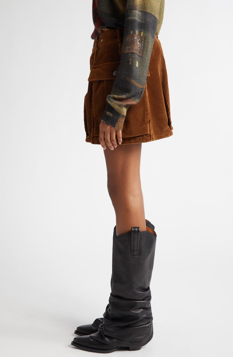 R13 Corduroy Bubble Skort, Alternate, color, 