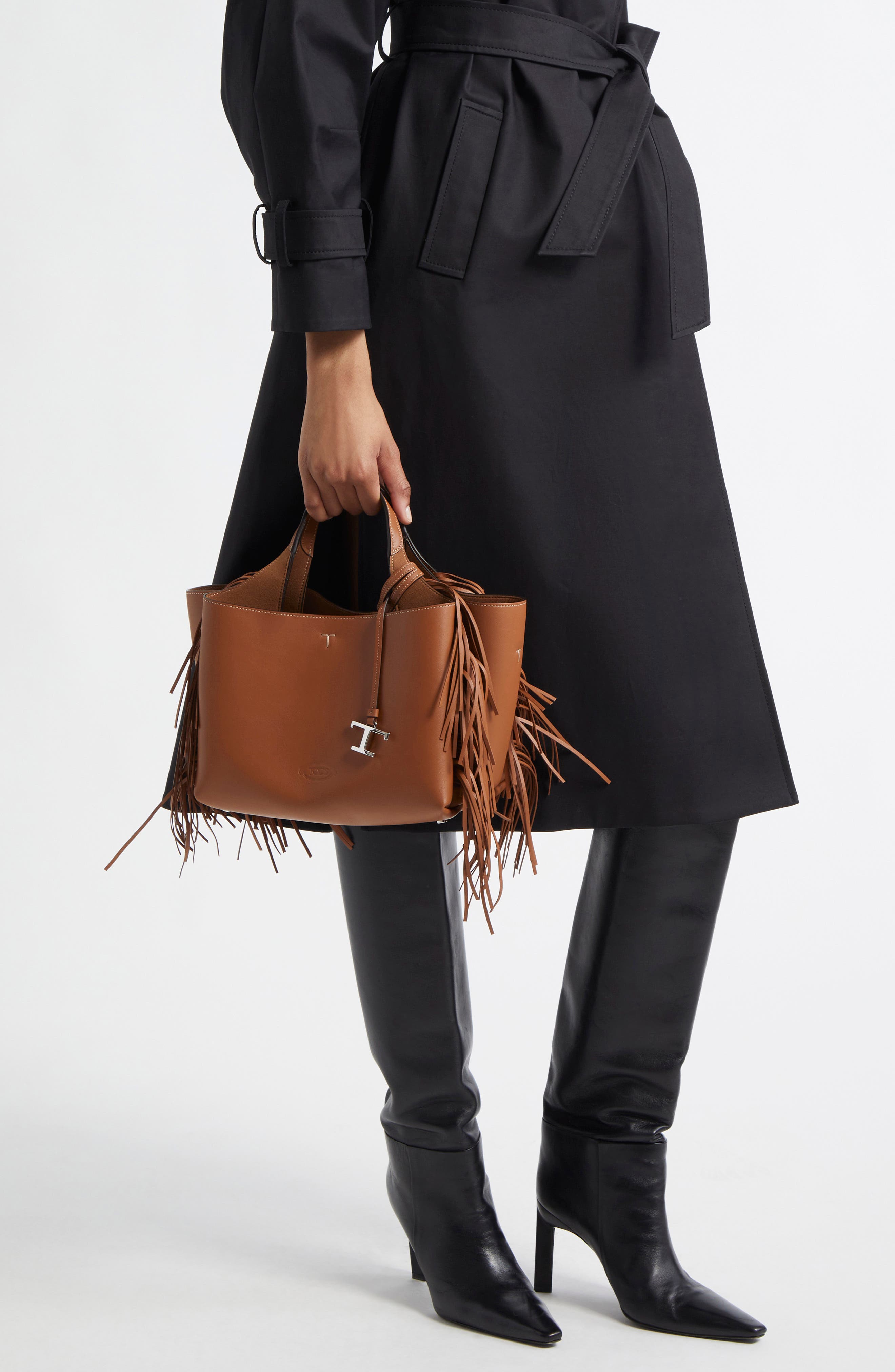 Tod's Mini Apa Top Handle Bag, Alternate, color, 