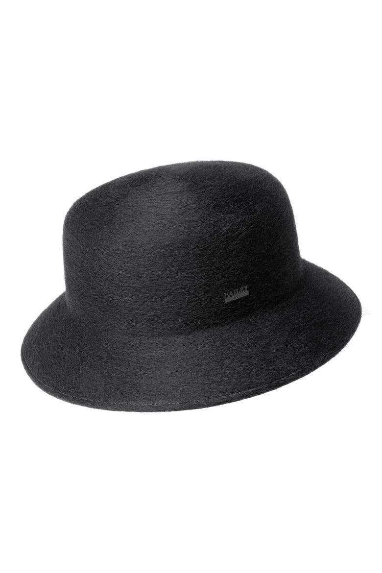 Bolt Wool Fedora, Main, color, BLACK