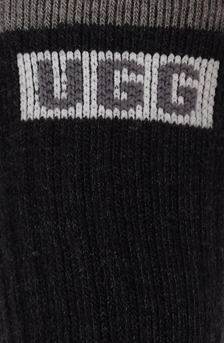 UGG<sup>®</sup> Luann Wool Blend Crew Socks, Alternate, color, Tar / Charcoal