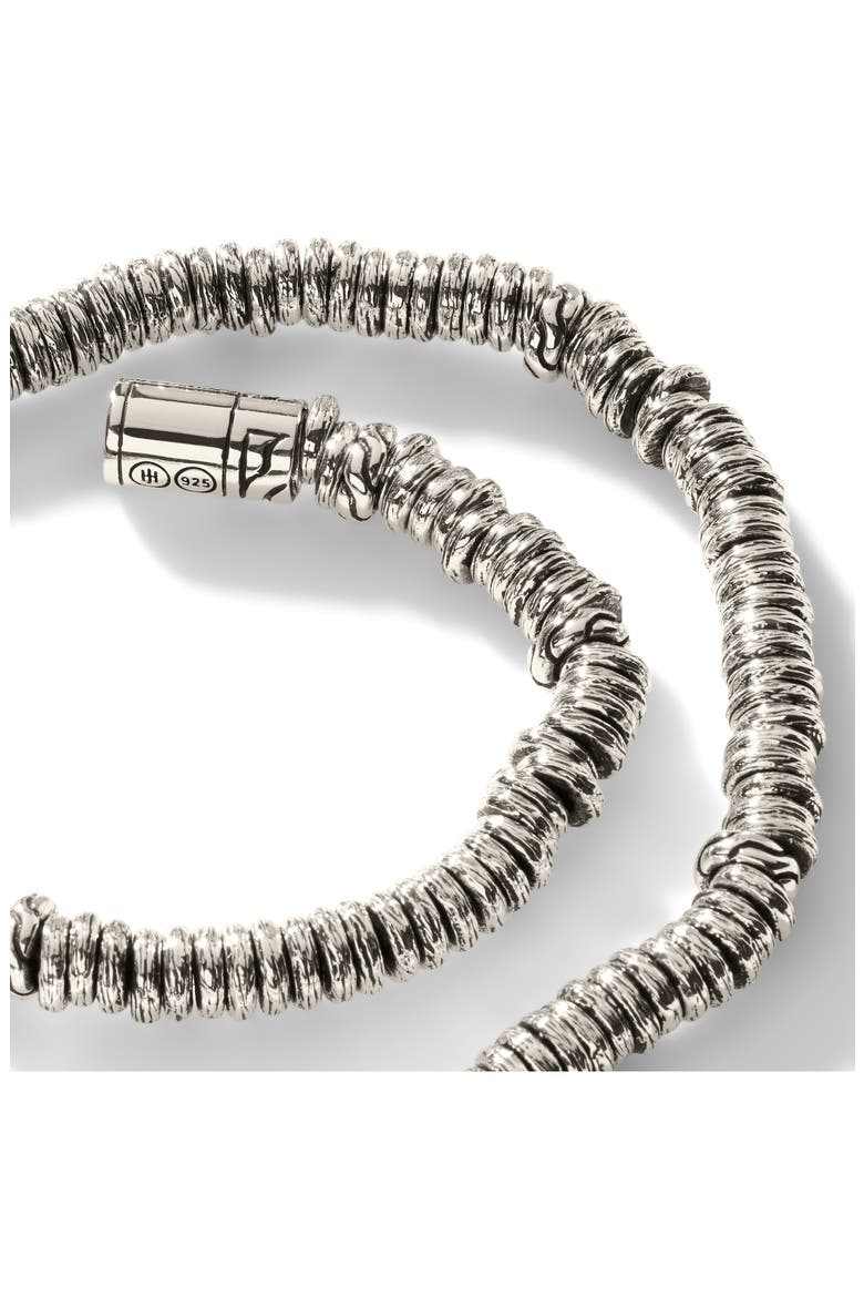 Heishi Bracelet, Sterling Silver, Alternate, color, SILVER