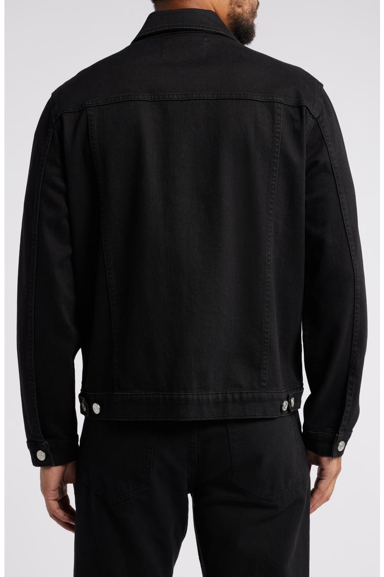 Heritage Denim Trucker Jacket, Alternate, color, NOIR