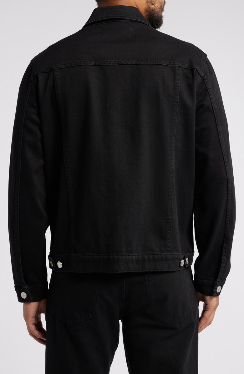 FRAME Heritage Denim Trucker Jacket, Alternate, color, Noir