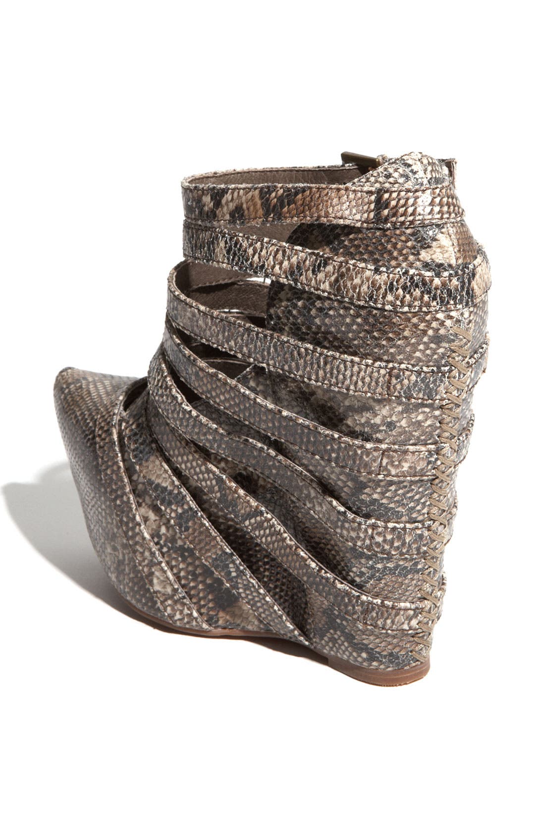 Jeffrey Campbell 'Zip-2' Wedge Bootie, Alternate, color, 