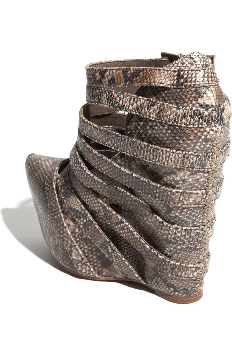 Jeffrey Campbell 'Zip-2' Wedge Bootie, Alternate, color,