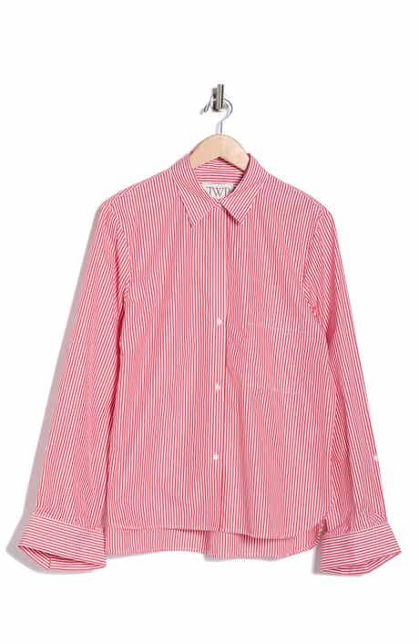 TWP J.D. Stripe Cotton Button-Up Shirt