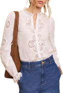 MINT VELVET Cotton Embroidered Blouse