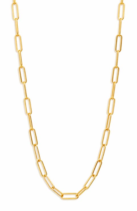 Paper Clip Chain Necklace