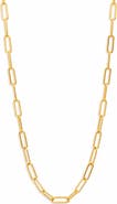 Argento Vivo Sterling Silver Paper Clip Chain Necklace