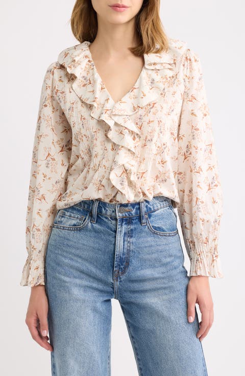 Hardy Ruffled V-Neck Organic Cotton Top