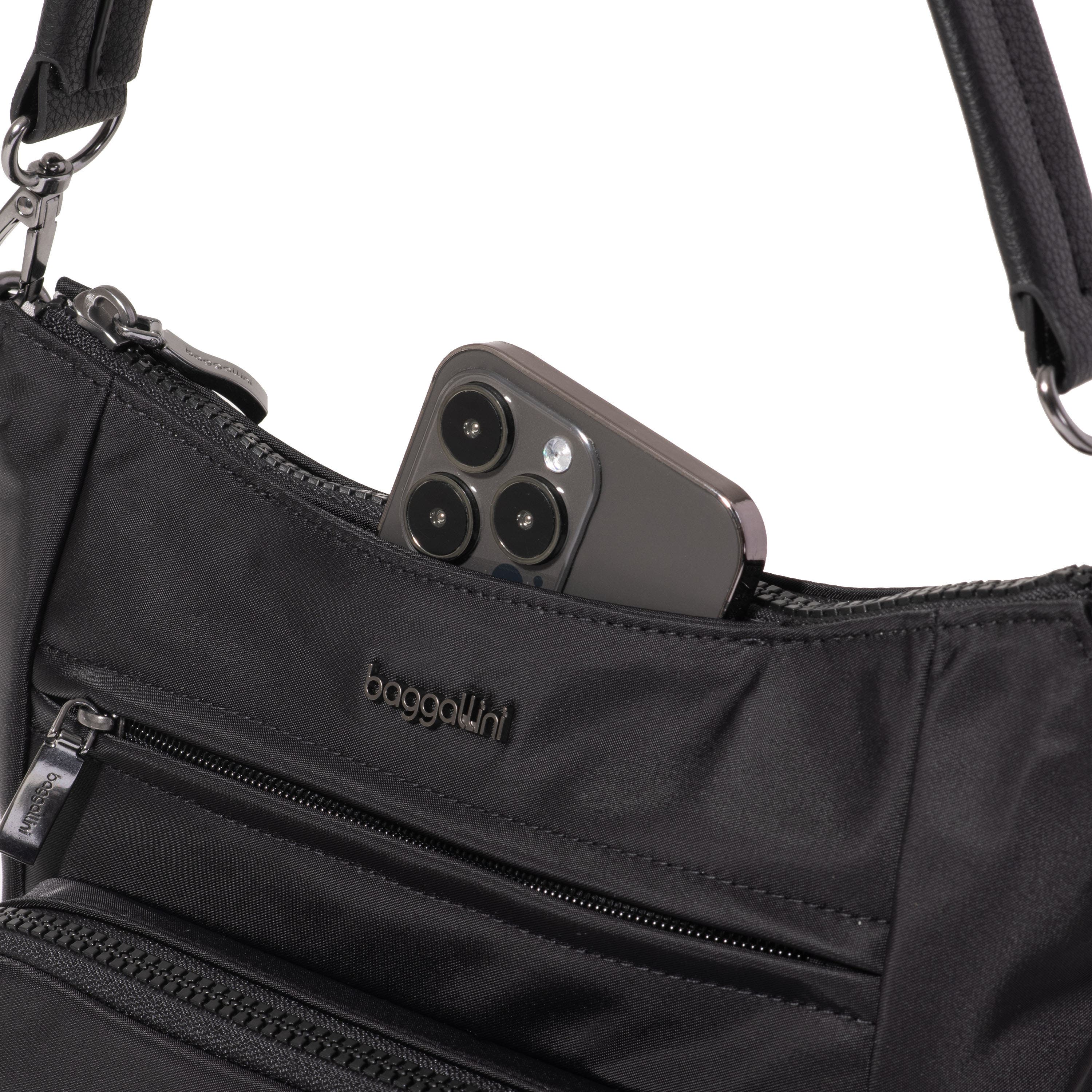 BAGGALLINI Nolita Convertible Crossbody, Alternate, color, Black Twill