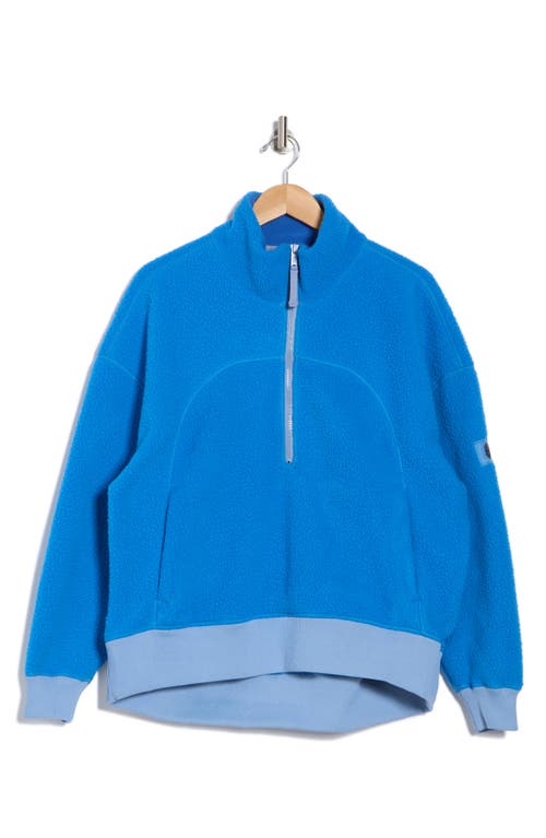 Fp Movement By Free People Hit The Slopes Quarter Zip Jacket In Blue Combo