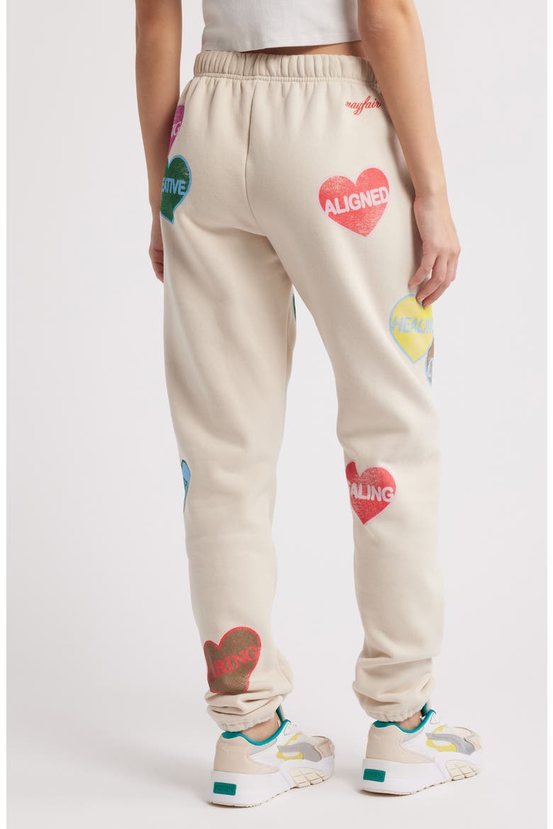 How's Your Heart Sweatpants, Alternate, color, CREAM