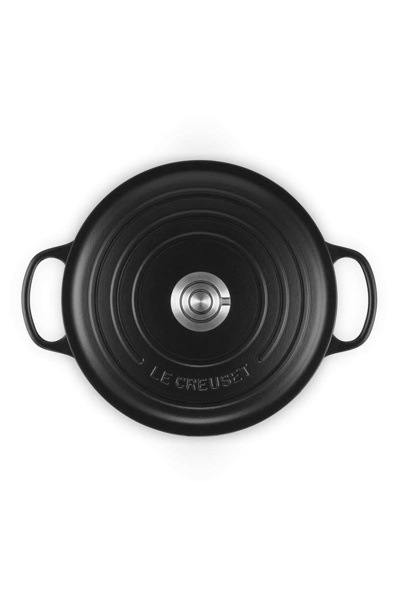 Enameled Cast Iron Round Dutch Oven, Alternate, color, LICORICE