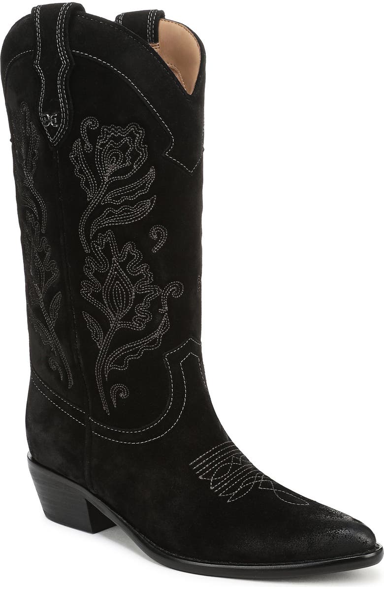 Sam Edelman Rue Western Boot, Main, color, Black