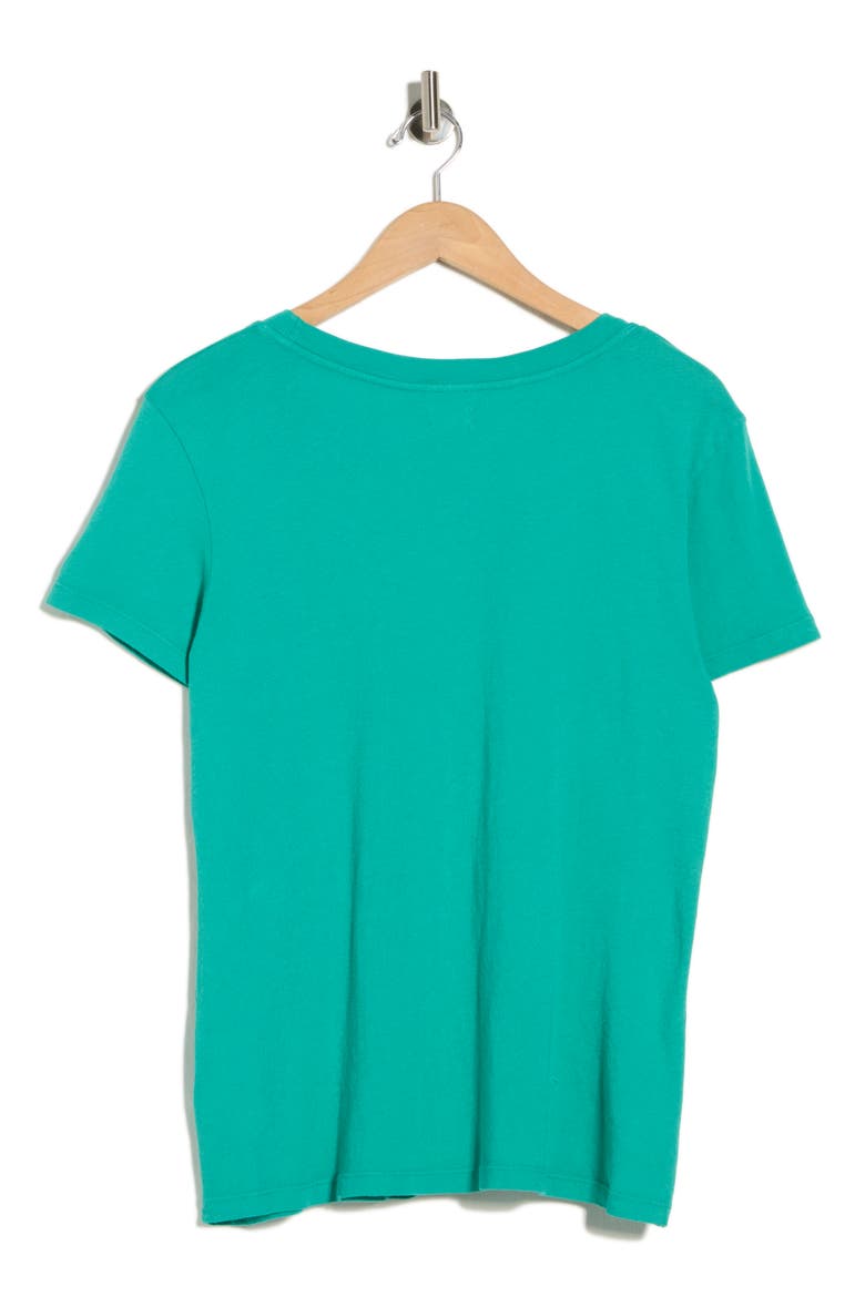 Cory Cotton Crewneck T-Shirt, Alternate, color, BRIGHT JADE