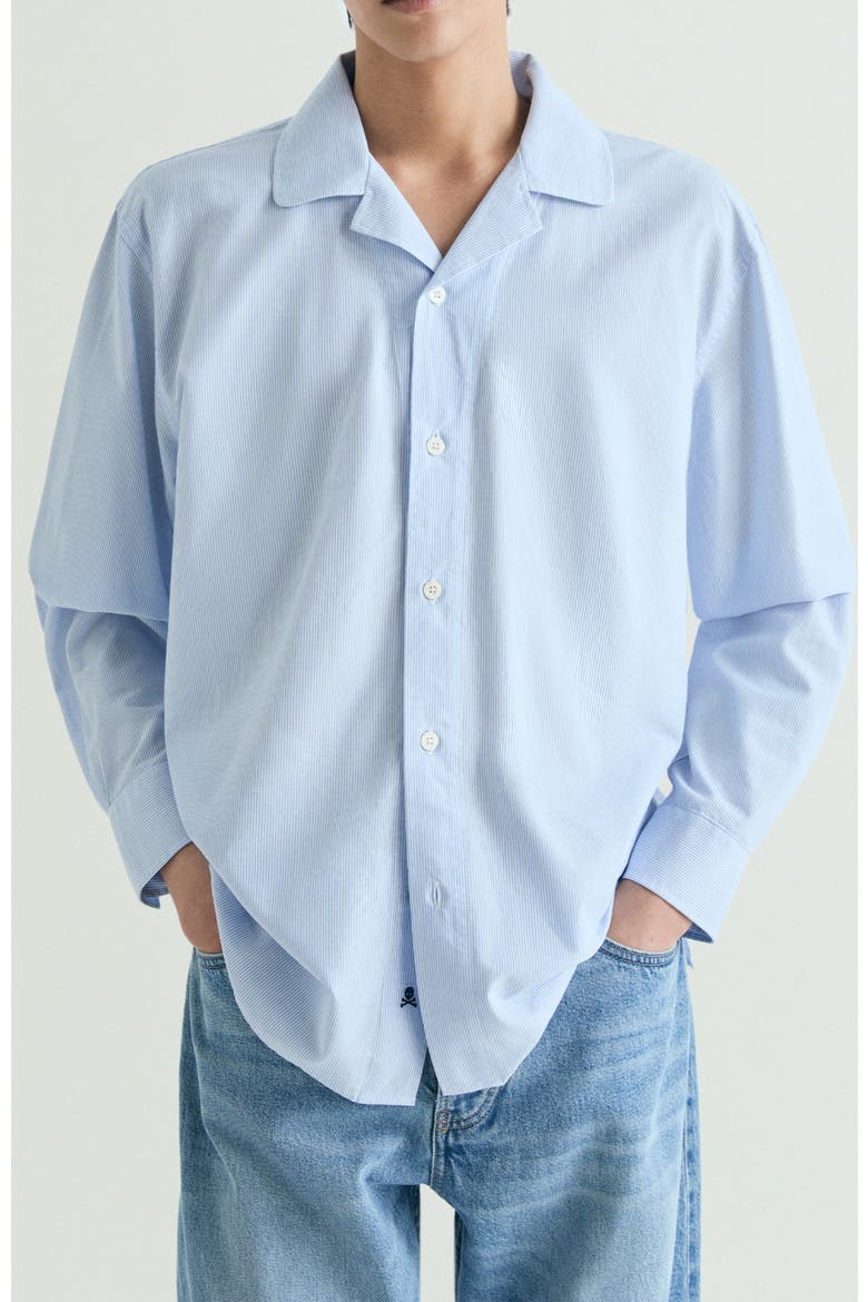 Striped Oxford Shirt, Main, color, SkyblueStripes