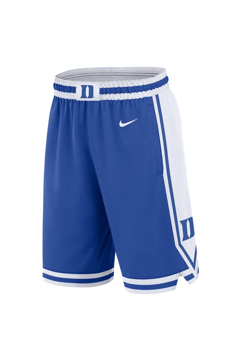 Men's Nike Royal Duke Blue Devils Road Replica Performance Shorts, Alternate, color, Royal