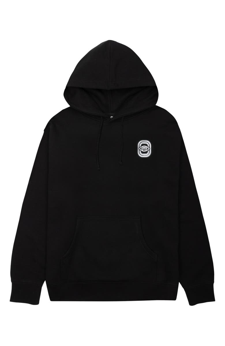 OVERTIME Vision Test Graphic Print Hoodie, Alternate, color, Black