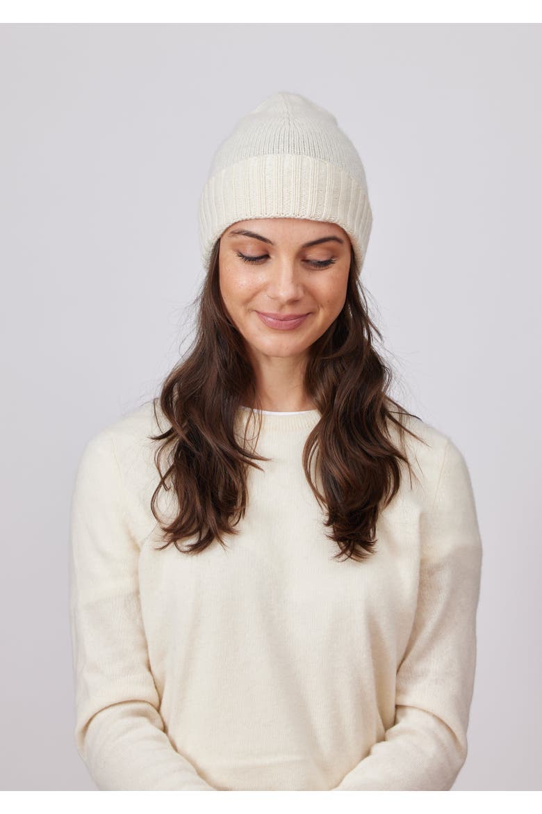 Classic Cashmere Slouch Hat, Alternate, color, Ivory