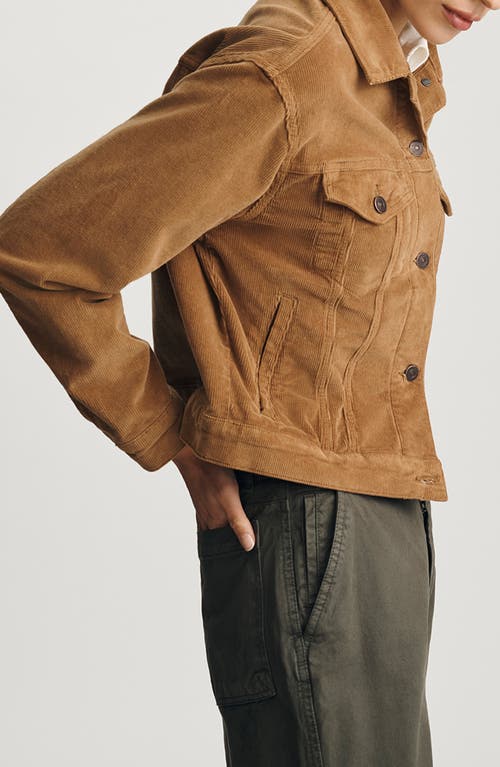 Mavi Jeans Megi Corduroy Crop Jacket In Brown