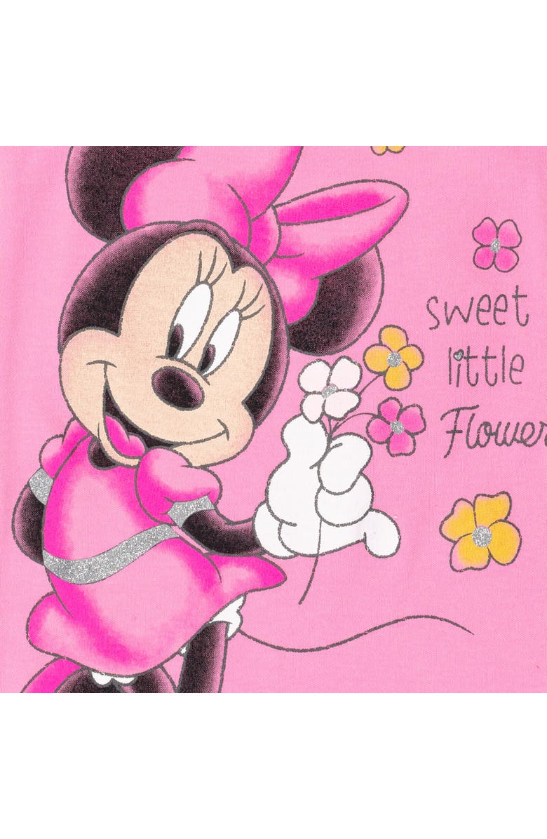 Disney Minnie Mouse Baby Girls' 2-Piece Sleeveless Romper and Headband Set, Alternate, color, Minnie Mouse Pink