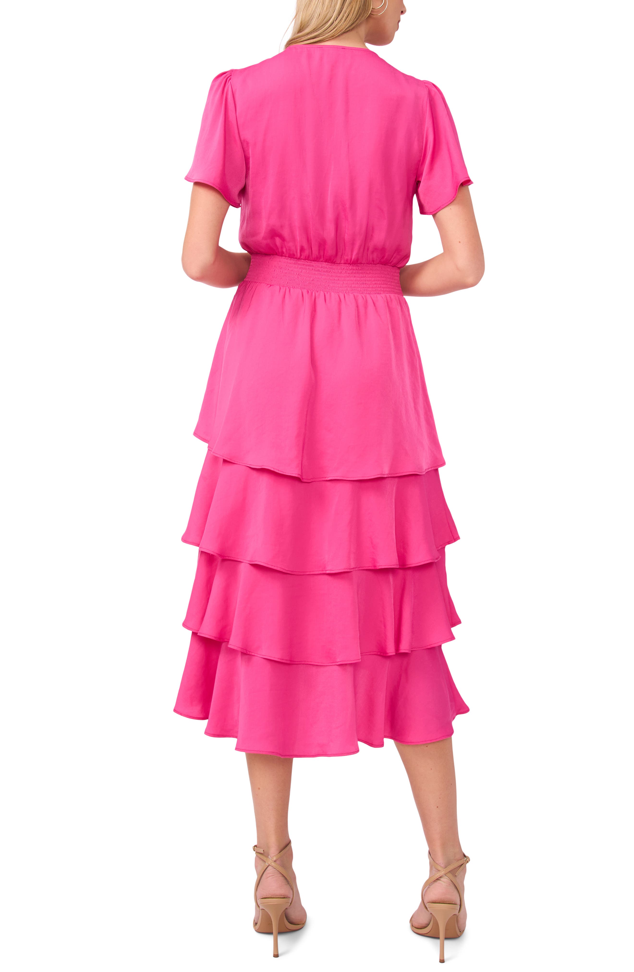 Flutter Sleeve Tiered Dress - image 4