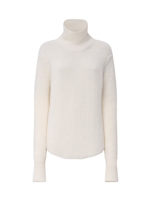 Callas Milano Barrie Ribbed Turtleneck In White