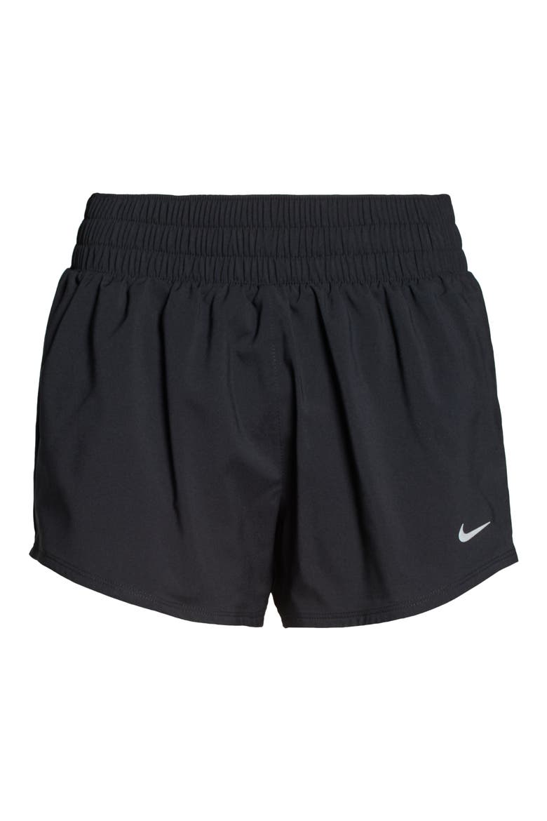 Dri-FIT Mid-Rise 3-Inch Brief-Lined Shorts, Alternate, color, 010 BLACK/REFSIL