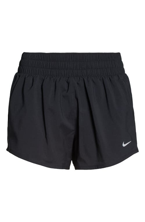 Nike Dri-fit One Shorts In Black/reflective Silver