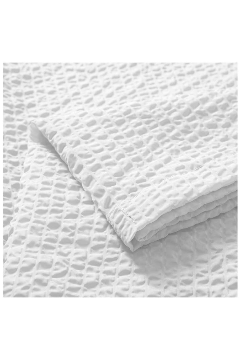 Textured Shower Curtain, Alternate, color, WHITE