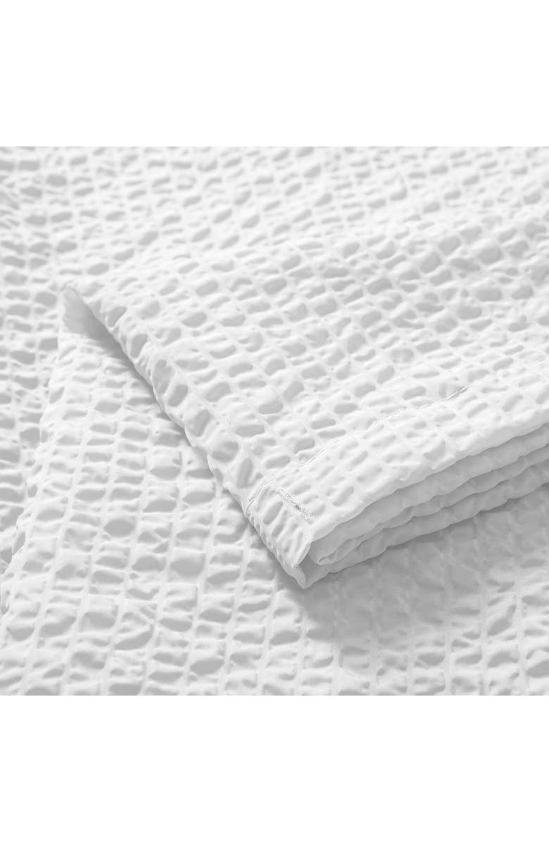 DAINTY HOME Textured Shower Curtain, Alternate, color, White