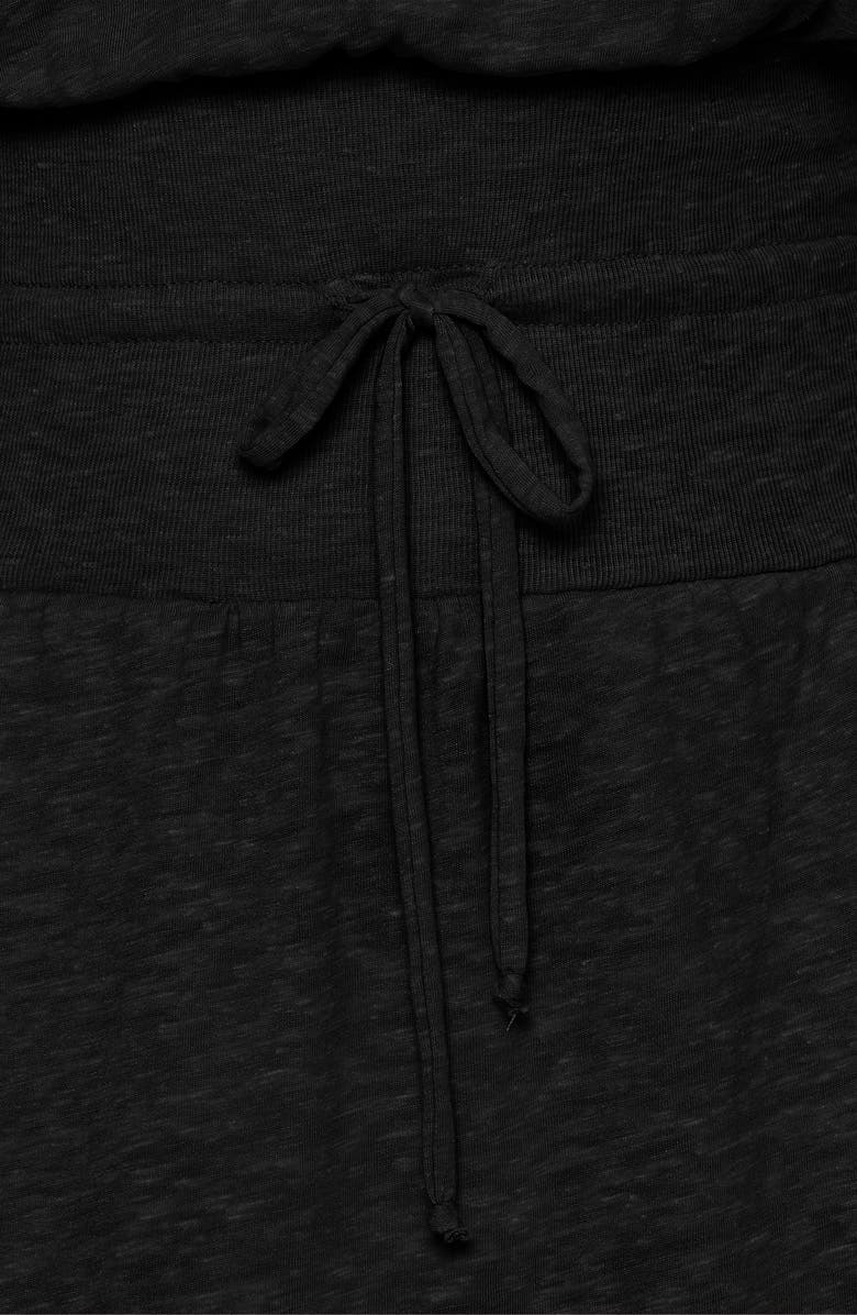 Becca Beach Date Burnout Cover-Up Dress, Alternate, color, Black