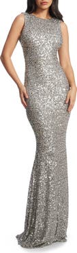 Dress the Population Leighton Sequin Mermaid Gown