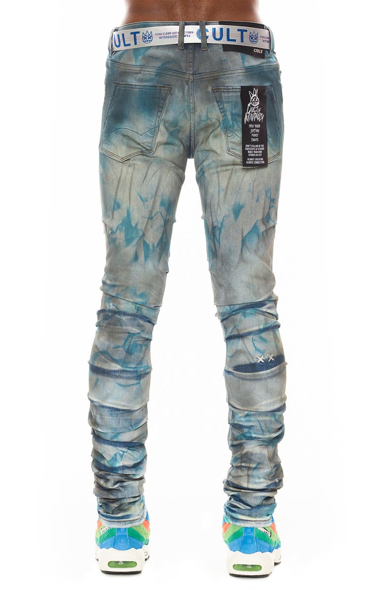 Cult of Individuality Punk Nomad Distressed Super Skinny Jeans, Alternate, color,