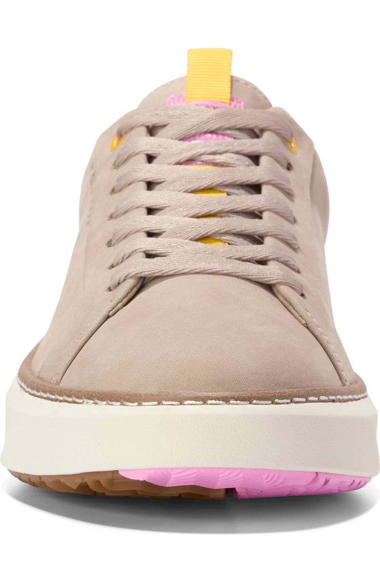 Cole Haan GrandPro Topspin Waterproof Golf Shoe, Alternate, color, Sesame Nubuck/ Moonlite Mauve