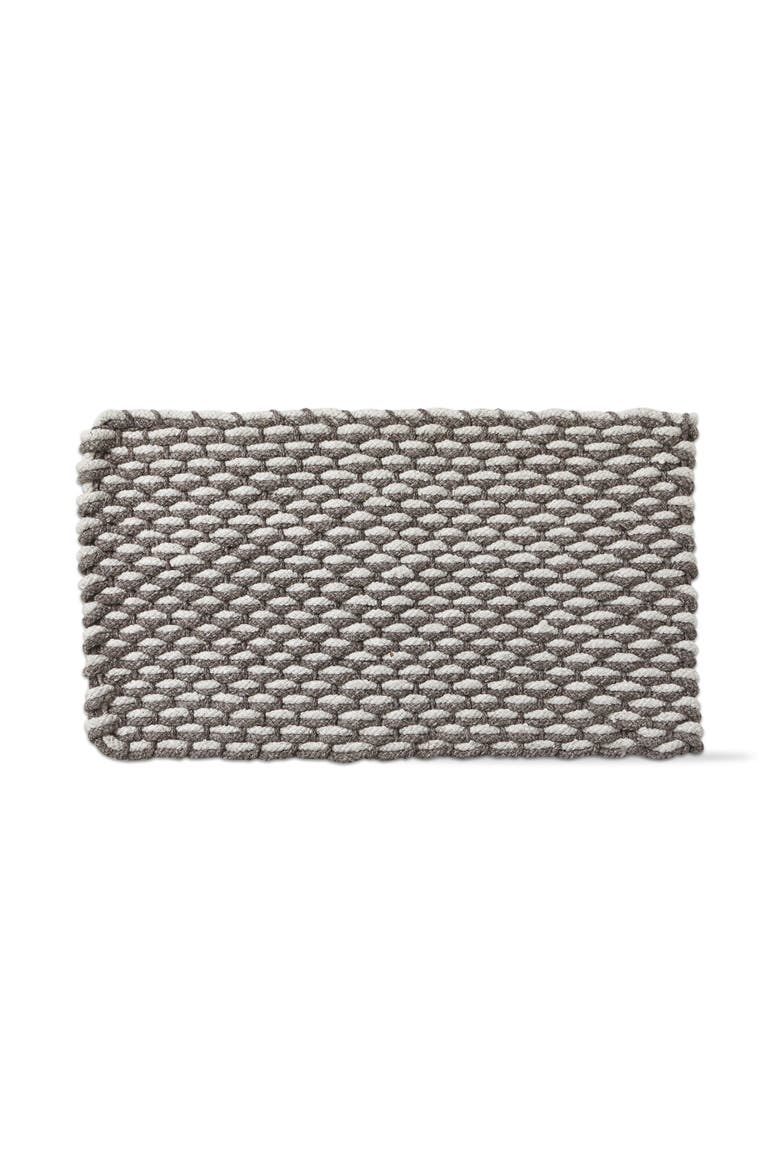 Handwoven Brown Multi Rectangle Doormat for Indoor Outdoor, Main, color, Brown