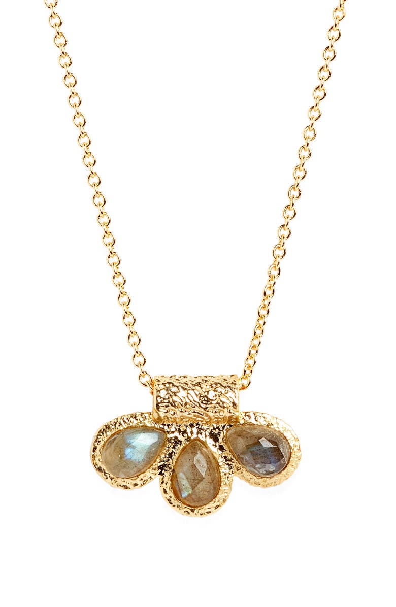 Kiara by Ki-ele Chiara Pendant Necklace, Main, color, Gold