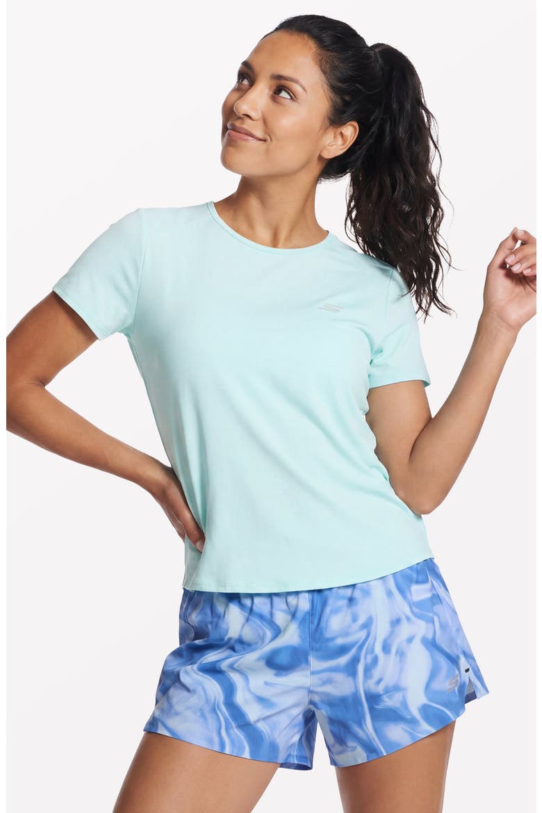 Stride Performance T-Shirt, Alternate, color, AQUA BREEZE