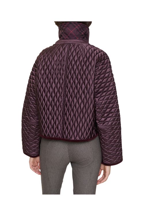 Burberry Floriston Corduroy-trim Quilted Barn Jacket In Brown