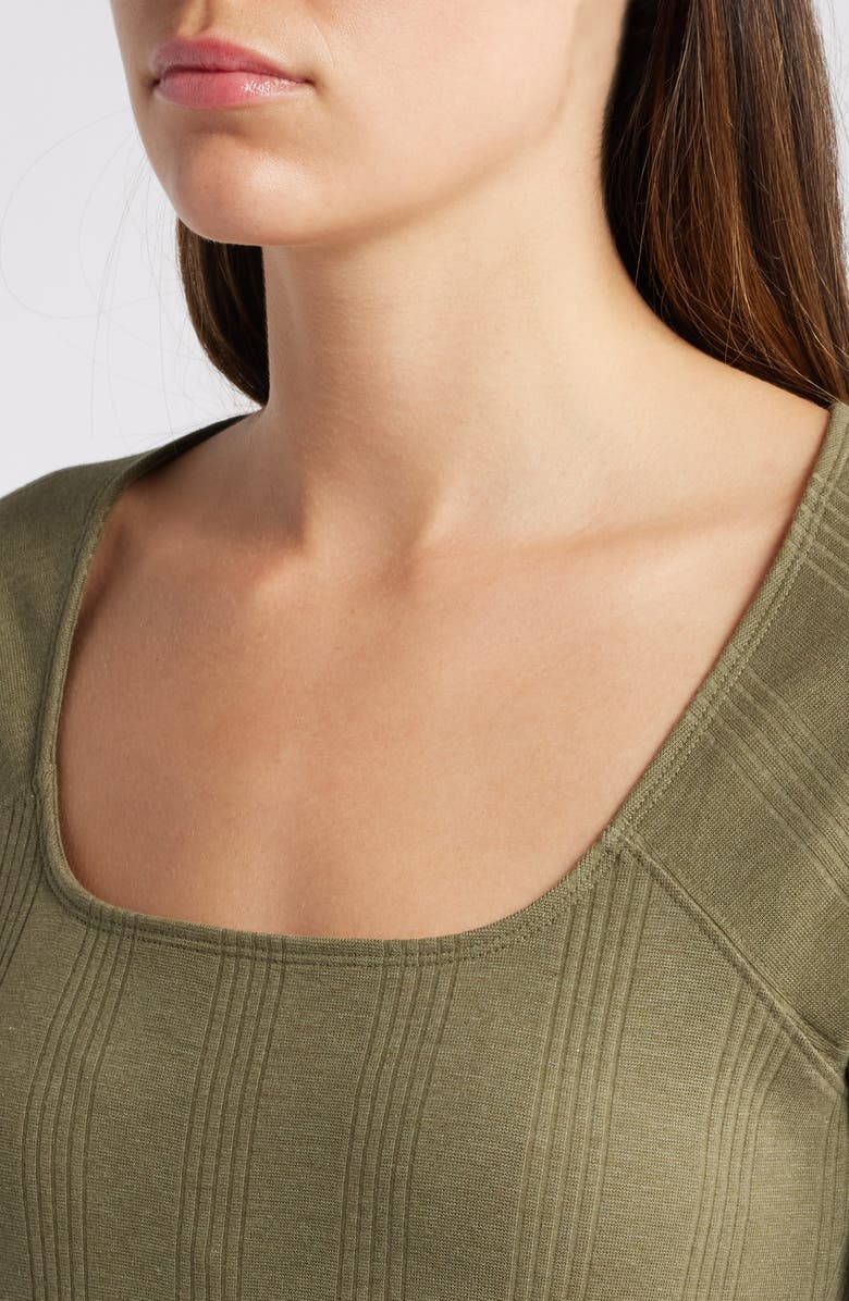 Treasure & Bond Square Neck Long Sleeve Maxi Dress, Alternate, color,