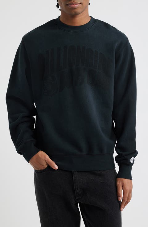 Curve Logo Faded Sweatshirt